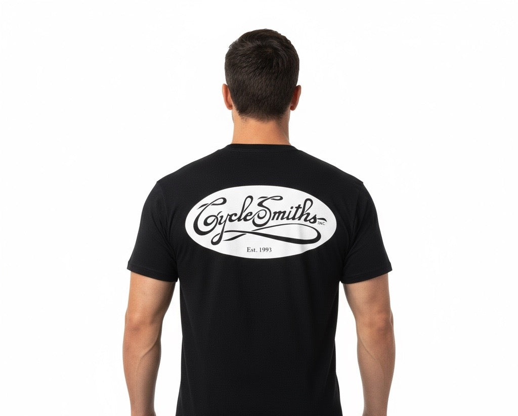 CycleSmiths Garage Rag T-Shirt Oval Logo